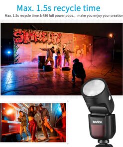 Godox V1-N Camera Flash Speedlite for Nikon Z8 Z9 Z7 Z6 Z5 D850 D810 D750 D610 D7500 D7100 D5300 D3300 D90 D5 D4 11 812pyRi1mfL