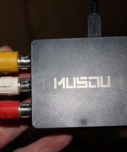 Musou RCA AV Composite to HDMI Video Audio Converter Adapter Mini RCA to HDMI Box Support 1080P for TV/PC/PS2/Blue-Ray DVD,Black AV to HDMI 33 812q9NmcG1L