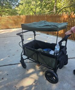 Jeep Deluxe Wrangler Stroller Wagon with Cooler Bag and Parent Organizer by Delta Children, Black/Green 44 812qYIKOXL