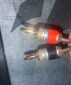 Mediabridge™ Banana Plugs - Corrosion-Resistant 24K Gold-Plated Connectors - 12 Pair/24 Banana Plugs (Part# SPC-BP2-12) 53 812qx86X7NL