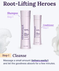 Keranique Scalp Stimulating Keratin for Thinning Hair, Hair Regrowth Amino Complex Shampoo Volumizing, 8 Fl Oz 24 812rPc1x3aL