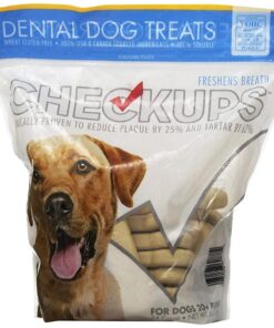Checkups- Dental Dog Treats, 24ct 48 oz. for Dogs 20+ pounds (3Packs)