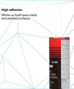 3M Dynatron Auto Seam Sealer Caulk, 550, Grey Color, Permanently Elastic, Fast-Skinning, Non-Staining, Non-Sagging, 12 oz 12 FL OZ 8 812sGthjwDL