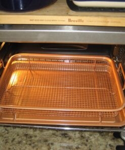 Copper Chef, 2-Piece Non-Stick Bakeware Set for Oven with Crisper Pan and Cookie Sheet, 13 x 9-Inch, N5O4RBL, Copper 39 812vEdoCA8L