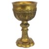 Design Toscano Golden Chalice of King Arthur Medieval Décor Decorative Gothic Goblet Sculpture, 5 Inches Wide, 5 Inches Deep, 9 Inches High, Metallic Gold Finish 29 812vXNW2UL