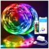 DAYBETTER Led Strip Lights 100ft Smart with App Remote Control, 5050 RGB for Bedroom, Home Decoration, Music Sync Color Changing for Room Party (2 Rolls of 50ft) Multicolor 60 812vwB8mdYL