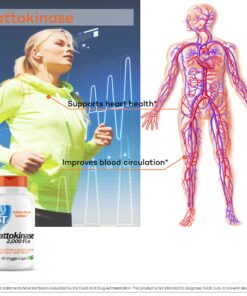 Doctor's Best Nattokinase - 2, 000 FU of Enzyme, Supports Heart Health & Circulatory & Normal Blood Flow, Non-GMO, Gluten Free, Vegan, 90 VC (DRB-00125) 90VC 22 812x4bDupFL 1