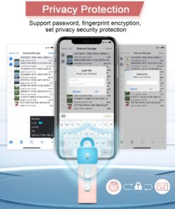 256GB USB Flash Drive for Phone and Pad, Photo Stick High Speed External USB Thumb Drives Photo Storage Memory Stick for Save More Photos and Videos (Pink, 256GB) Pink 14 812xuQ2R38L