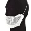 Disposable Beard Net Covers with Elastic Bands Heavy Duty Beard Restraints, Comfortable Protective Beard Masks, Nonwoven Latex Free Spunbond, Safe & Clean Work Environment, 100 PC Stretchable Fits All 100 Pieces