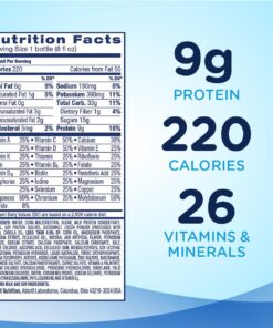 Ensure Original Nutrition Shake with 9 Grams of Protein, Meal Replacement Shakes, Milk Chocolate, 8 fl oz (Pack of 16) 11 812ypGjVRkL