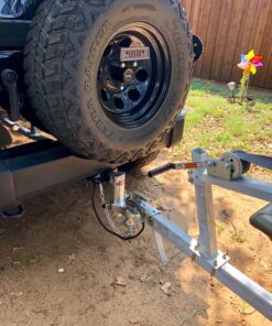 TRIMAX TRZ8ALRP 8" Aluminum Adjustable Hitch with Dual Hitch Ball and Receiver Adjustment Pin, Silver 7 812zAwfeiyL