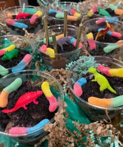 82 Piece Mini Dinosaur Toy Set for Dino Party Favor Supplies Birthday Cupcake Toppers - Assorted Vinyl Plastic Figure Toys for Kids Toddler Pinata Filler School Carnival Prize Bulk Goodie Bag Stuffers 32 813 GPwW9WL