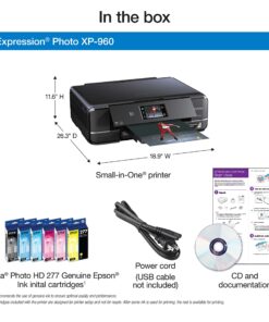 Epson Expression Photo XP-960 Wireless Color Photo Printer with Scanner and Copier, Amazon Dash Replenishment Ready Printer Only 15 813 d9rpiBL