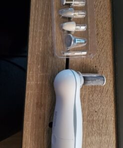 Pure Enrichment® PurePedi Deluxe 10-Piece at-Home Professional Manicure and Pedicure Electric Nail File Kit - Cordless Electric Nail Drill and Callus Remover Tool with Protective Cap 28 81300NVaUHL