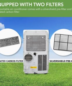 Alternative view of Whynter ARC-148MS with Dehumidifier and Fan, for Rooms Up to 500 Square Feet, White Cooling Only