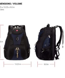 SwissGear 1900 Scansmart TSA 17-Inch Laptop Backpack, Blue/Black 19-Inch 51 8131oKWJVtL