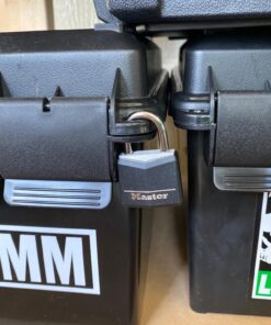 Master Lock Covered Aluminum Padlock with Key, Black, 4 count (Pack of 1) 4 count (Pack of 1) 34 8131pam6QJL