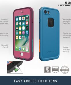 Lifeproof FRĒ SERIES Waterproof Case for iPhone 7 PLUS (ONLY) - Retail Packaging - SUNSET BAY (LIGHT TEAL/MAUI BLUE/MANGO TANGO) SUNSET BAY (LIGHT TEAL/MAUI BLUE/MANGO TANGO) 31 8131qD0BOaL