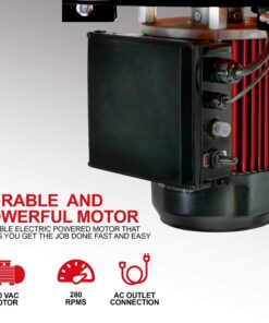 Kitchener Chicken Plucker De-Feather Remover Poultry and Fowl Food Processor Electric Stainless Steel Heavy Duty 1HP 120VAC 280RPM GFCI Connector 92 Soft Fingers 20" Drum Diameter 19 8132HVhrn5L