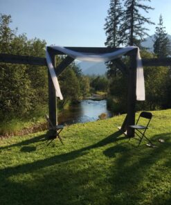 Elegant Comfort Lightweight Sheer Voile Window Scarf Valance - 216 Inch Long - 1 panel Long Sheer Curtain for Living Room, Event Decor, Bedroom, (1 Piece) 55" X 216'' Long, White 27 81330jGJpjL