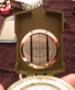 SE Military Lensatic and Prismatic Sighting Survival Emergency Compass with Pouch - CC4580 99 8137LviGKUL