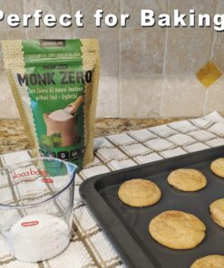 Monk Zero - Monk Fruit Sweetener, Non-Glycemic, Keto Approved, Zero Calories, 1:1 Sugar Substitute (Granular, 16oz) Granular 1.00 Pound (Pack of 1) 11 8139LA M0SL