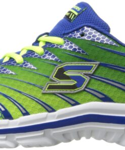 Skechers Kids Unisex-Child Skechers 95340 Running Shoe Toddler (1-4 Years) 6 Toddler Lime/Blue 15 813ArpzKFfL