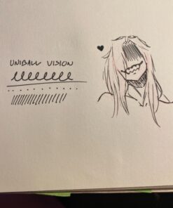 Uniball Vision Rollerball Black Pens Pack of 4, Fine Point Pens with 0.7mm Medium Black Ink, Ink Black Pen, Smooth Writing Bulk Pens, and Office Supplies 20 813BPog64DL