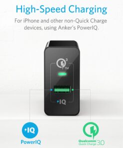 Anker Quick Charge 3.0, 18W 3Amp USB Wall Charger - Fast Charging, Compatible with Wireless Charger, Galaxy S10e/S10/S9/S8/Plus, Note 9/8, LG V40/V30+, iPhone, iPad and More 32 813Ch6PUX0L