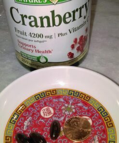 Nature's Bounty Cranberry 4200mg With Vitamin C, Urinary Health & Immune Support, Cranberry Concentrate, 250 Rapid Release Softgels 250 Count (Pack of 1) 32 813EZ6uQoPL