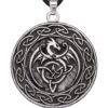 HAQUIL Dragon Necklace, Celtic Dragon Medallion Pendant, Dragon Jewelry Gift for Men and Women 1A 48 813FMZ1UJXL