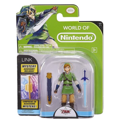 World of Nintendo, Legend of Zelda: Skyward Sword Link Action Figure, 4 Inches