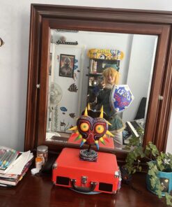 Linfairy Short Blonde Wig Halloween Cosplay Wig For Men Braid with 2 Elf Ear 58 813GmvmxcTL