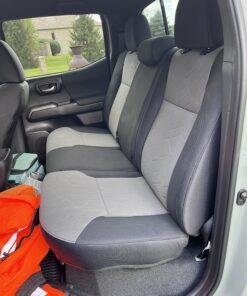 4Knines Dog Seat Cover Without Hammock for Cars, SUVs, and Small Trucks - Heavy Duty, Non Slip, Waterproof (Black) Black 31 813IC53x5NL