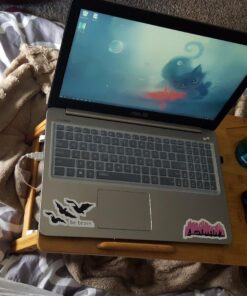 Laptop Desk Nnewvante Adjustable Bed Desk Table Bamboo with USB Fan Foldable Bed Tray w' Drawer 21.6" with Fan 70 813IcDrI4L