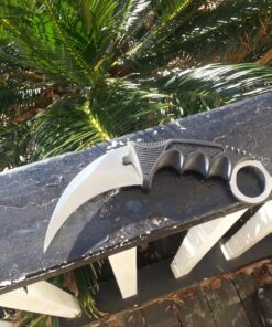 Vulcan Gear Tactical Hawkbill Karambit Knife with Sheath and Cord Silver blade 1. Silver 62 813Jaiuy63L