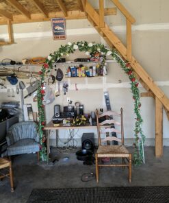 Adorox 7.8ft Backdrop Stand - Balloon Arch Kit, Stable Balloon Arch Frame, Metal Wedding Arch for Wedding Birthday Party Baby Shower Decoration(White) 1 White 1pc 40 813KldZxZGL