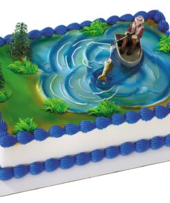 DecoPac Fisherman with Action Fish DecoSet Cake Decoration, 3 Piece Set, (16334) 21 813L 8oDmdS