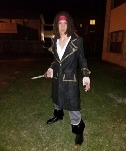 California Costumes Men Deluxe Pirate Captain Medium Black, Brown 15 813LGbmZgL