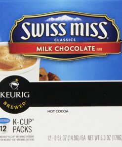 Swiss Miss Milk Chocolate Hot Cocoa, Keurig Single-Serve K-Cup Pods, 12 ct 11 813N URuhzL