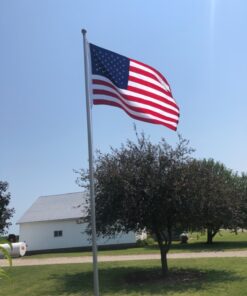 American Flag 5x8 Outdoor by Grace Alley, Embroidered Stars and Sewn Stripes, Heavy Duty, Hand Made and All Weather Fade Resistant - Long Lasting Nylon & Brass Grommets for High Wind Durability, 100% Made in USA 41 813Nh8JOtjL