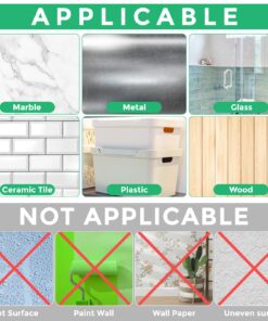 CREGEAR Double Sided Tape Heavy Duty (2 Rolls, Total 20FT), Strong Sticky Mounting Tape, Clear Adhesive Nano Tape, Two Sided Wall Tape Strips, Removable Poster Tape for Home, Office, Outdoor 21 813NpJHwLFL