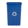Rubbermaid Slim Jim Waste Container, 87 L - Blue