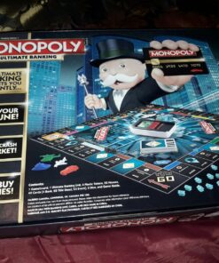Hasbro Gaming Monopoly Ultimate Banking Edition Board Game for Families and Kids Ages 8 and Up, Electronic Banking Unit (Amazon Exclusive) 53 813PkX5GJ3L