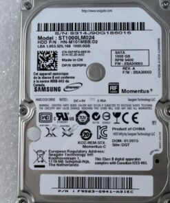 Seagate Momentus 1 TB 2.5-Inch SATA III 5400 RPM 8MB Cache Hard Drive Bare (ST1000LM024) 10 813RDWBUlgL