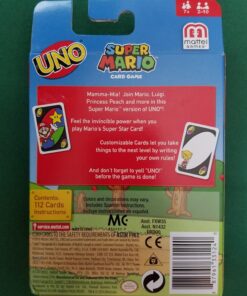 Mattel Games UNO Super Mario Card Game Animated Character Themed Collector Deck 112 Cards with Character Images, Gift for Kids Ages 7 Years Old & Up Small 35 813RMHiq2KL