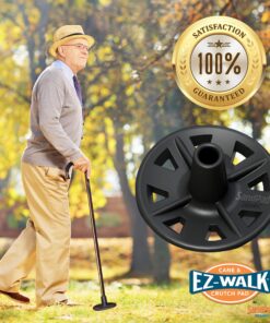EZ-Walk/SandPad LandPad All Terrain Stabilizer Cane Tips (Single Pack) Single Pack w/Tape Adapter (Canes Only) 18 813RnLafgGL