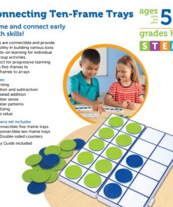 Learning Resources Connecting Ten-Frame Trays, 165 Pieces 19 813SlkXBLL