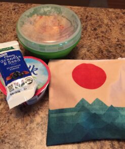 Artovida Artists Collective Lunch Baggies | Snack and Sandwich Bags with Zipper - Improved Dual Layer Design by Budi Kwan (Indonesia) The Ocean, the Sea, the Wave Budi Kwan - The Ocean - Baggie 40 813TO5JrVEL