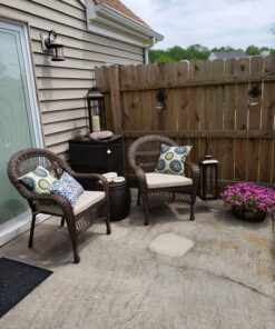 Greendale Home Fashions Rectangle Outdoor Accent Pillows, Indigo, Set of 2 27 813UwQtNHcL